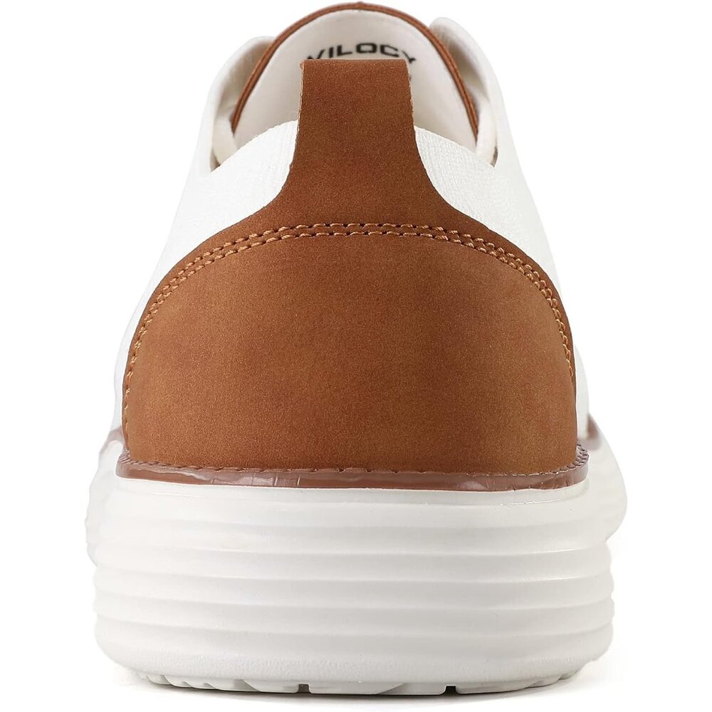 🆕VILOCY Men's White Casual Dress Oxfords Business Mesh Breathable Sneakers - Picture 9 of 13